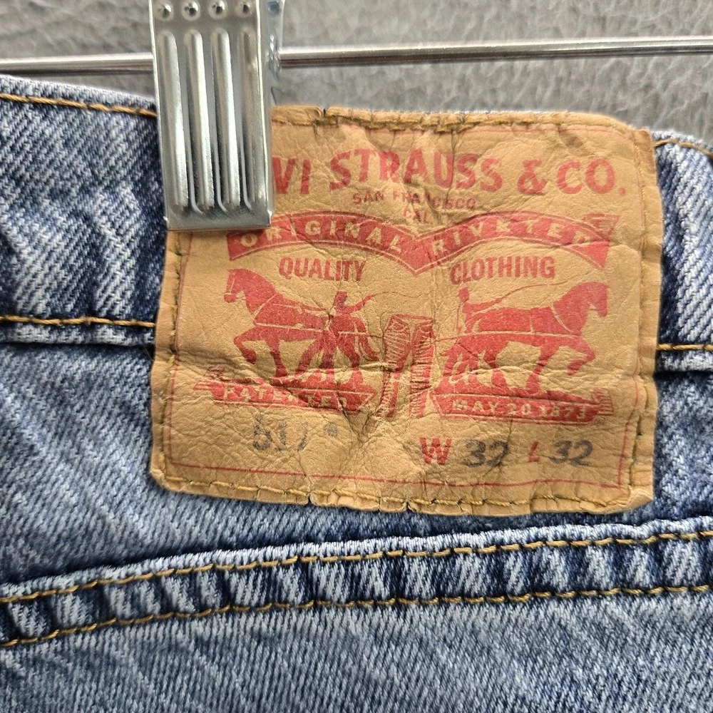 Levi's 511 Men‎ Jeans 32X32 Light Blue Denim Slim Fit 29